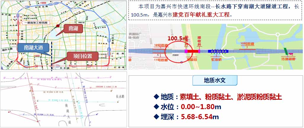 矩形顶管机施工三车道公路隧道